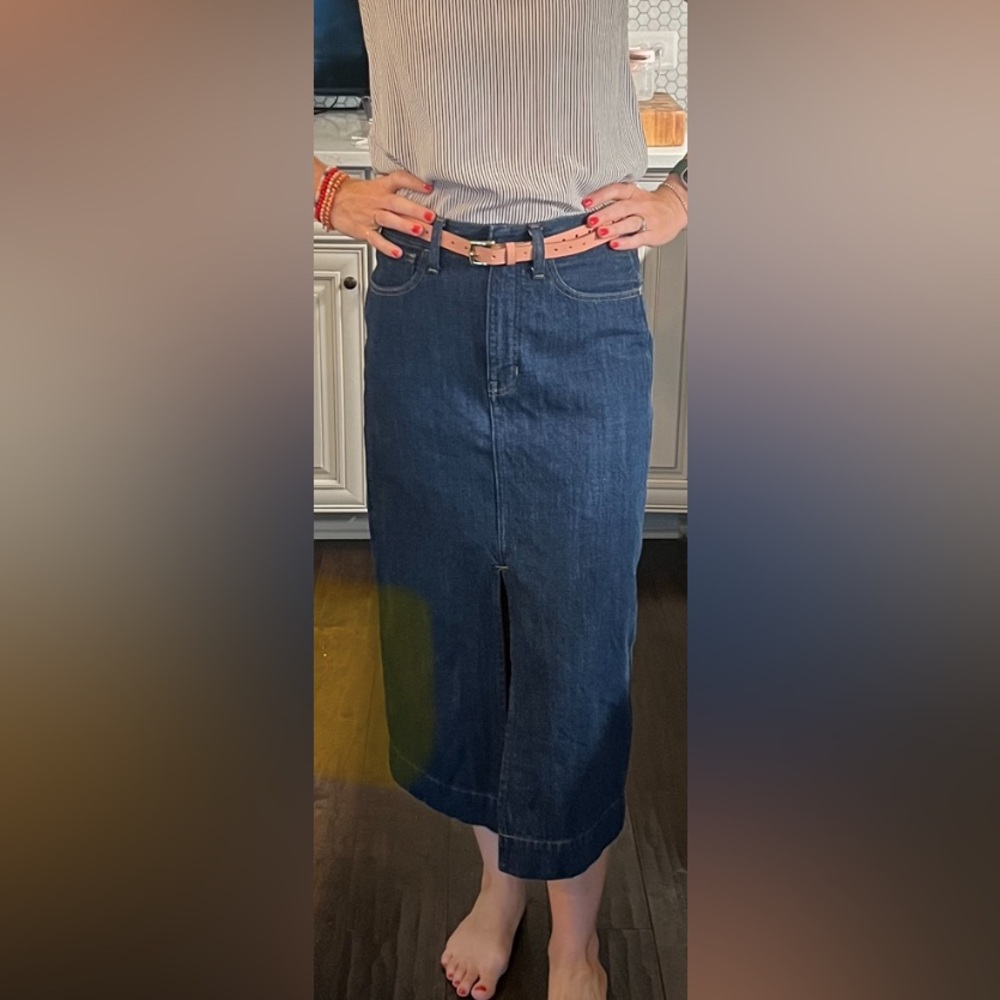 J. Crew Denim midi skirt - size 27 / S